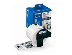 Etiquetas de envío Brother 62 x 100 mm negro sobre blanco