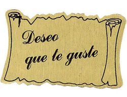 Etiquetas Felicidades -Deseo Que Te Guste -Rollo de 450 Etiquetas