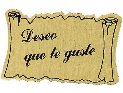 Etiquetas Felicidades -Deseo Que Te Guste -Rollo de 450 Etiquetas