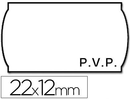 Etiquetas Meto Onduladas 22 X 12 mm Pvp Bl. Adh 2 -Rollo 1500 Etiquetas