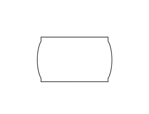 Etiquetas Meto Onduladas 32 X 19 mm Lisa Removible Bl. -Rollo 1000 Etiquetas