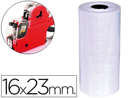 Etiquetas Q-Connect Blanca 16 X 23 mm Lisa -Rollo 700 Etiquetas para Etiquetadora Q-Connect