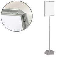 Expositor de Pie Bi-Office para Formatos A3 Ajustable en Altura 102 Cm