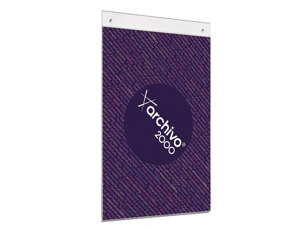 Expositor mural archivo 2000 con taladros ultra transparente din a4 vertical 210x325 mm