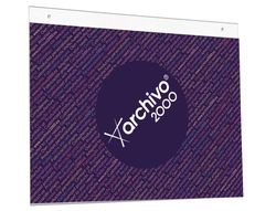 Expositor mural archivo 2000 din a3 horizontal con taladros espesor 2 mm cristal transparente 420x325 mm