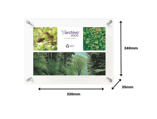 Expositor mural archivo 2000 premium con separadores embellecedores A4 vertical/horizontal