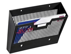 Expositor Mural Cep de Pared Poliestireno Rejilla 1 Compartimento Negro 360X257X95 Mm