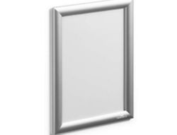 Expositor mural durable din a3 marco aluminio 460x340x24 mm