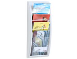 Expositor Mural Fast-Paperflow Din A4 Blanco 4 Casillas 650X290X95 Mm