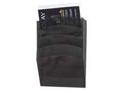 Expositor Mural Q-Connect de Pared 5 Bandejas Din A4 Negro 9,3X31,5X44 Cm