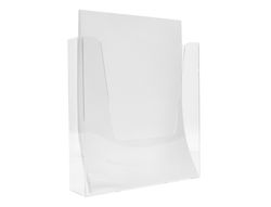 Expositor mural q-connect metacrilato un compartimento din a5 transparente 170x41x177 mm