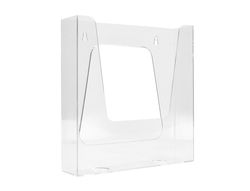 Expositor mural q-connect metacrilato un compartimento din a5 transparente 170x41x177 mm