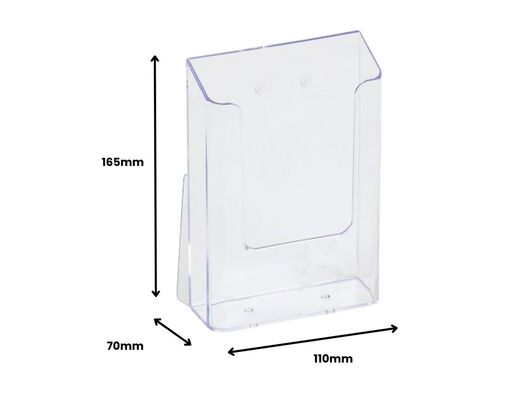 Expositor sobremesa archivo 2000 portafolletos 1 compartimento 1/3 A4 vertical fondo cajetin 34 mm