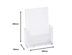 Expositor sobremesa archivo 2000 portafolletos 1 compartimento A4 vertical fondo cajetin 38 mm