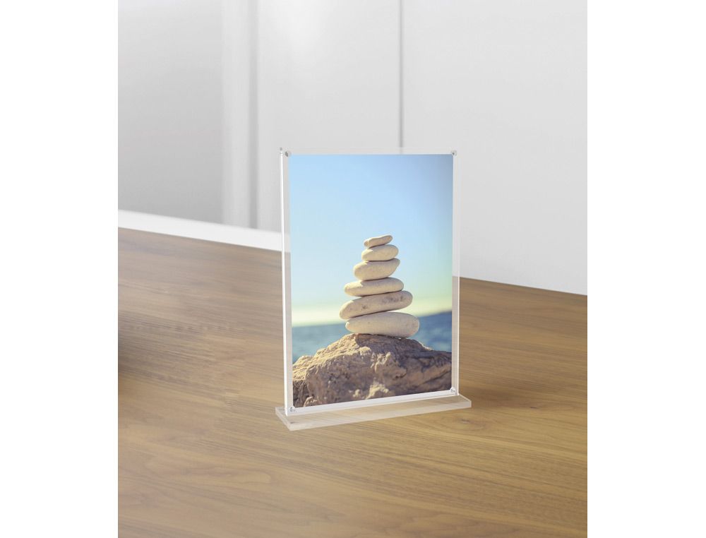 Expositor sobremesa maul vision acrilico din A5 167x47x230 mm