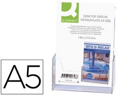 Expositor Sobremesa Q-Connect Metacrilato Tamaño A5 Ref.5754