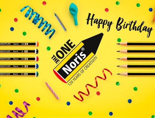 Expositor sobremesa staedtler noris 120 diseño feliz aniversario 152 unidades surtidas 383x382x250 mm