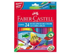 Faber Castell Estuche 12 lápices escolares acuarelables