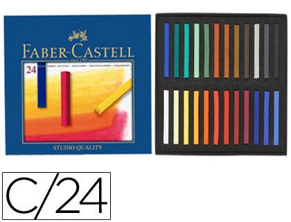 Faber Castell Estuche 24 barras soft pastel 128324