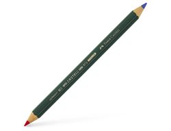 FABER CASTELL Lapiz Bicolor GRUESO 4.3 mm Bicolor azul y rojo Hexagonal Ref. 117500