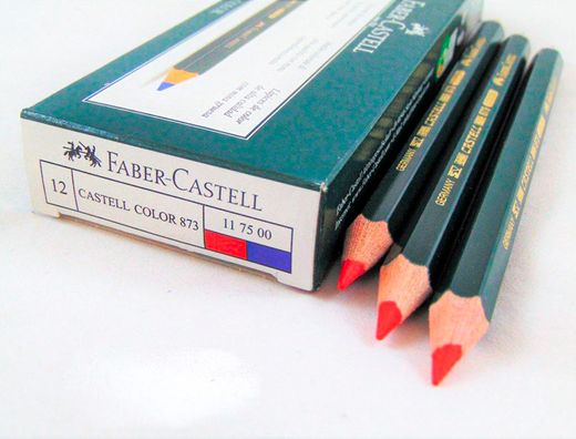 FABER CASTELL Lapiz Bicolor GRUESO 4.3 mm Bicolor azul y rojo Hexagonal Ref. 117500