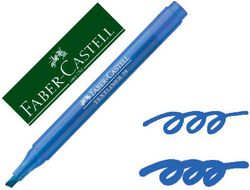 FABER CASTELL Marcador fluorescente TEXTLINER 38. Cuerpo translúcido. Azul fluorescente 157751