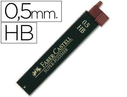 FABER CASTELL Mina Super Polymer 12 u Trazo 0.5 mm HB 120500