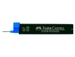 FABER CASTELL Mina Super Polymer 12 u Trazo 0.7 mm HB 120700