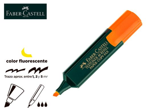 FABER CASTELL Textliner 48 Marcador fluorescente Naranja Ref. 154815