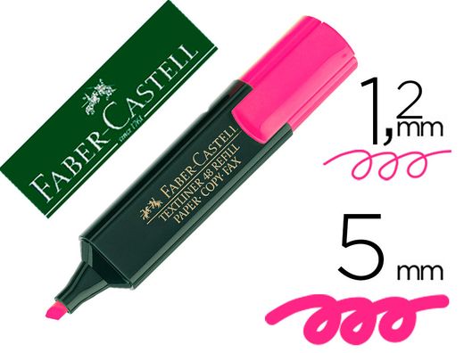 FABER CASTELL Textliner 48 Marcador fluorescente Rosa Ref. 154828