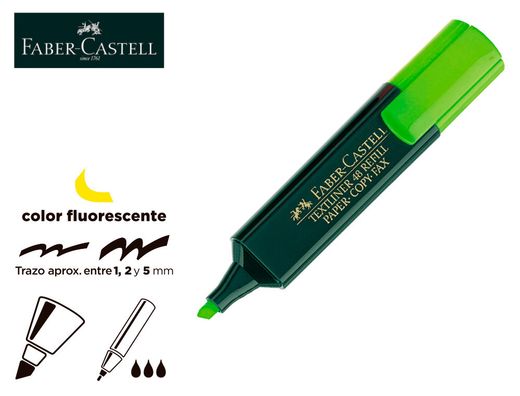 FABER CASTELL Textliner 48 Marcador fluorescente Verde Ref. 154863