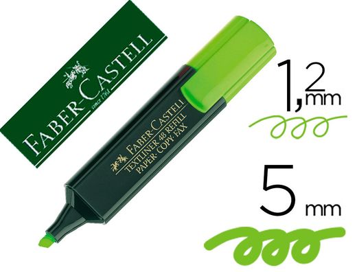 FABER CASTELL Textliner 48 Marcador fluorescente Verde Ref. 154863
