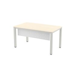 Faldón Metálico Executive Para Mesa 140 cm. Blanco