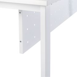 Faldón Metálico Executive Para Mesa 140 cm. Blanco