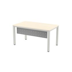 Faldón Metálico Executive Para Mesa 140 cm. Blanco