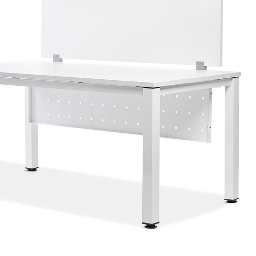 Faldón Metálico Executive Para Mesa 140 cm. Gris Aluminio