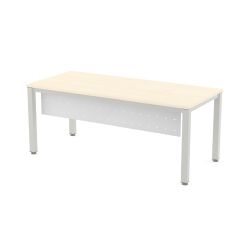 Faldón Metálico Executive Para Mesa 180 cm. Blanco
