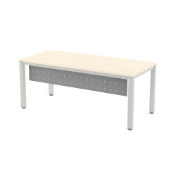 Faldón Metálico Executive Para Mesa 180 cm. Gris Aluminio