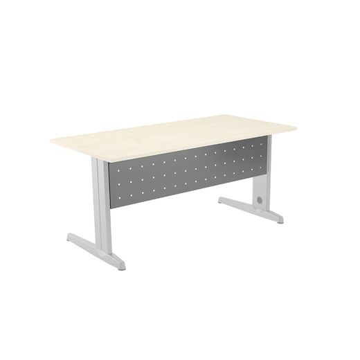 Faldón Metálico Metal Para Mesa 140 cm. Color Aluminio