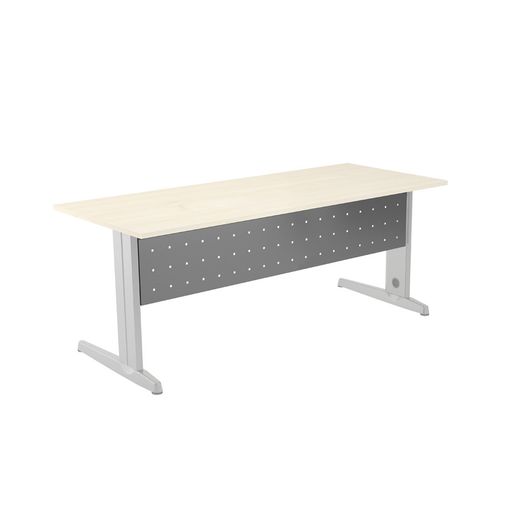 Faldón Metálico Metal Para Mesa 140 cm. Color Aluminio