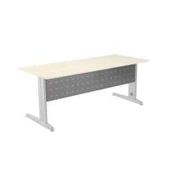 Faldón Metálico Metal Para Mesa 180 cm. Color Blanco