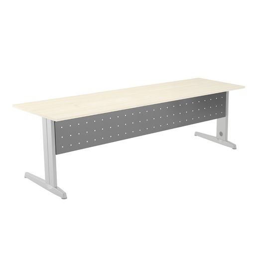 Faldón Metálico Metal Para Mesa 200 cm. Color Aluminio