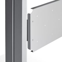 Faldón Metálico Metal Para Mesa 200 cm. Color Aluminio