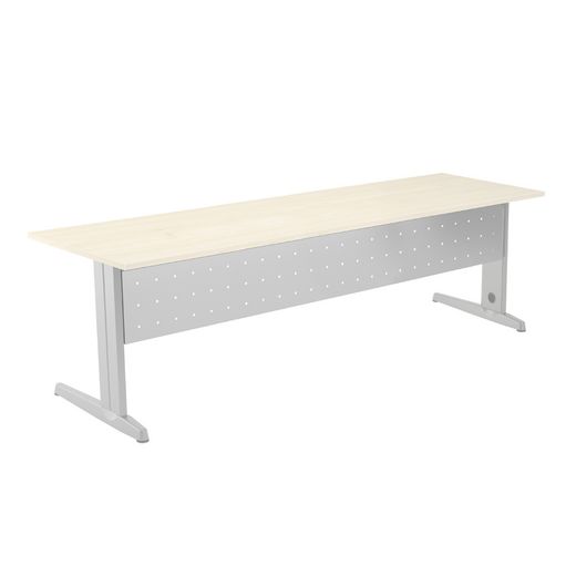 Faldón Metálico Metal Para Mesa 200 cm. Color Blanco