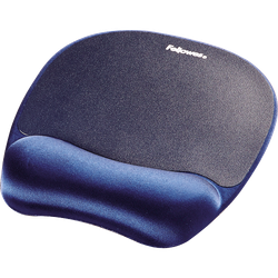 FELLOWES Alfombrilla con reposamuñecas Memory foam Azul 9172801