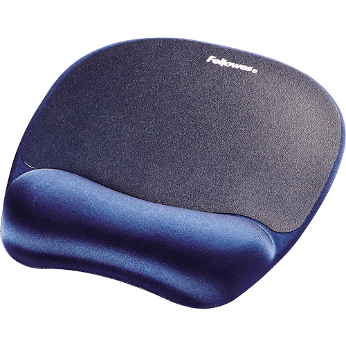 FELLOWES Alfombrilla con reposamuñecas Memory foam Azul 9172801