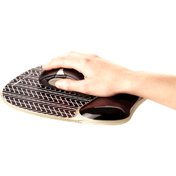 FELLOWES Alfombrilla con reposamuñecas Photo Gel Gris 9653401