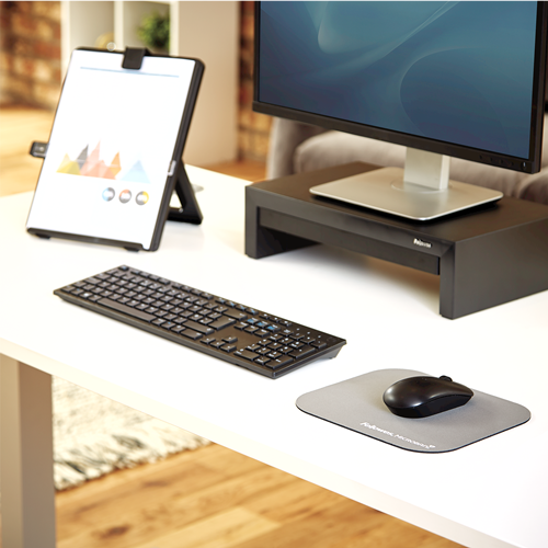 FELLOWES Alfombrilla estándar Gris en blíster con Protección Microban 5934005