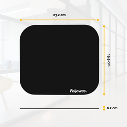 FELLOWES Alfombrilla estándar Negro en blíster 58024