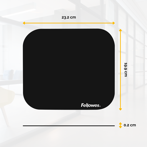 FELLOWES Alfombrilla estándar Negro en blíster 58024